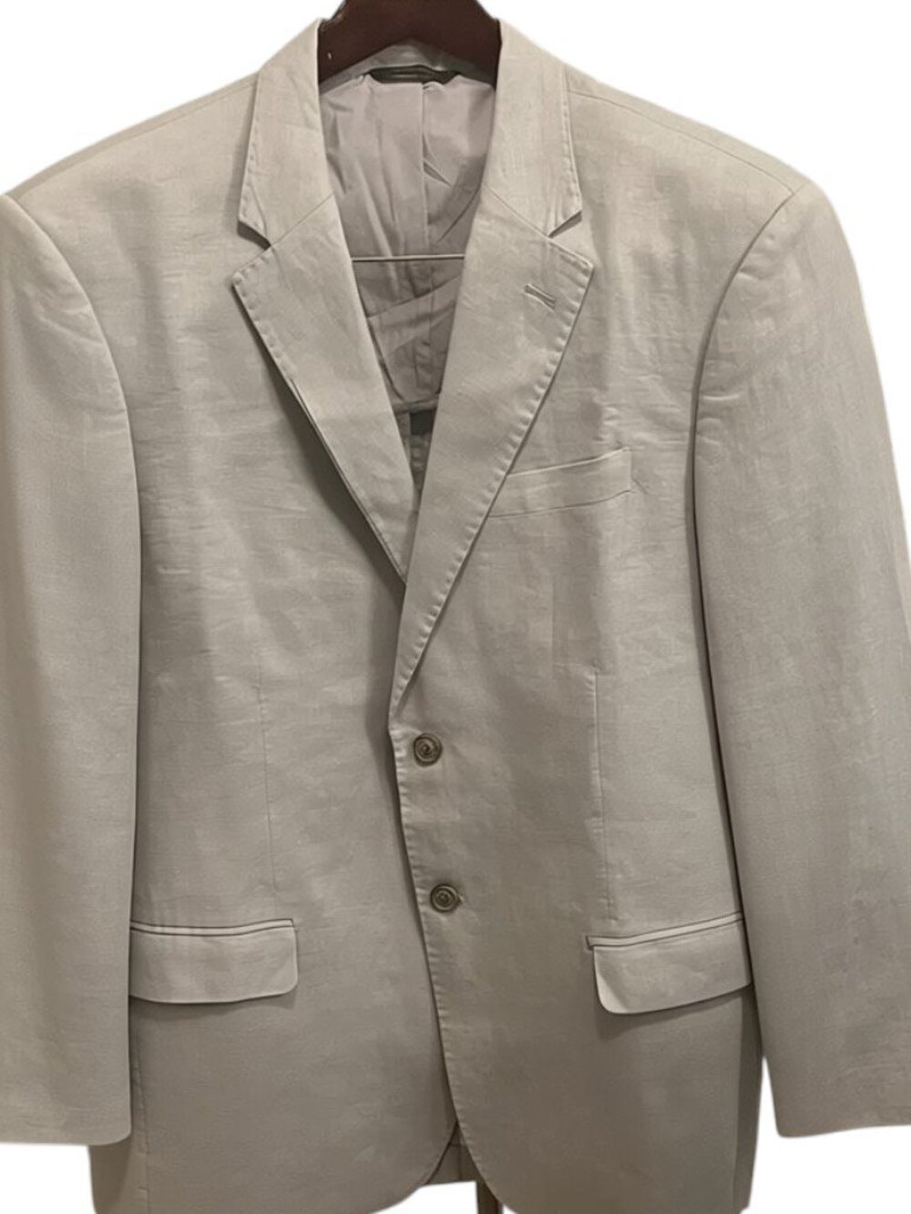 Tasso Elba Men's Light Gray Linen-Blend Blazer